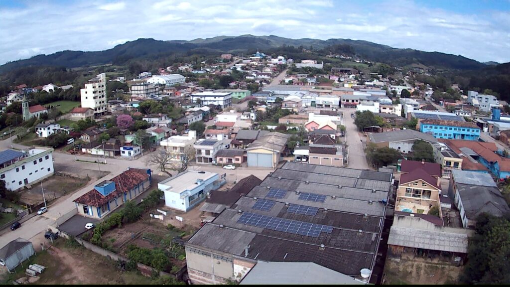 Imagem mostra o município de Cerro Grande do Sul