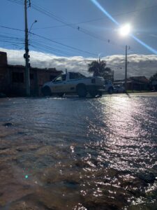 Quarta-feira inicia com dois pontos de vazamento de água em Camaquã