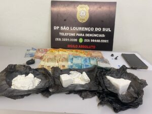 Polícia Civil de São Lourenço do Sul prende dupla por tráfico de drogas