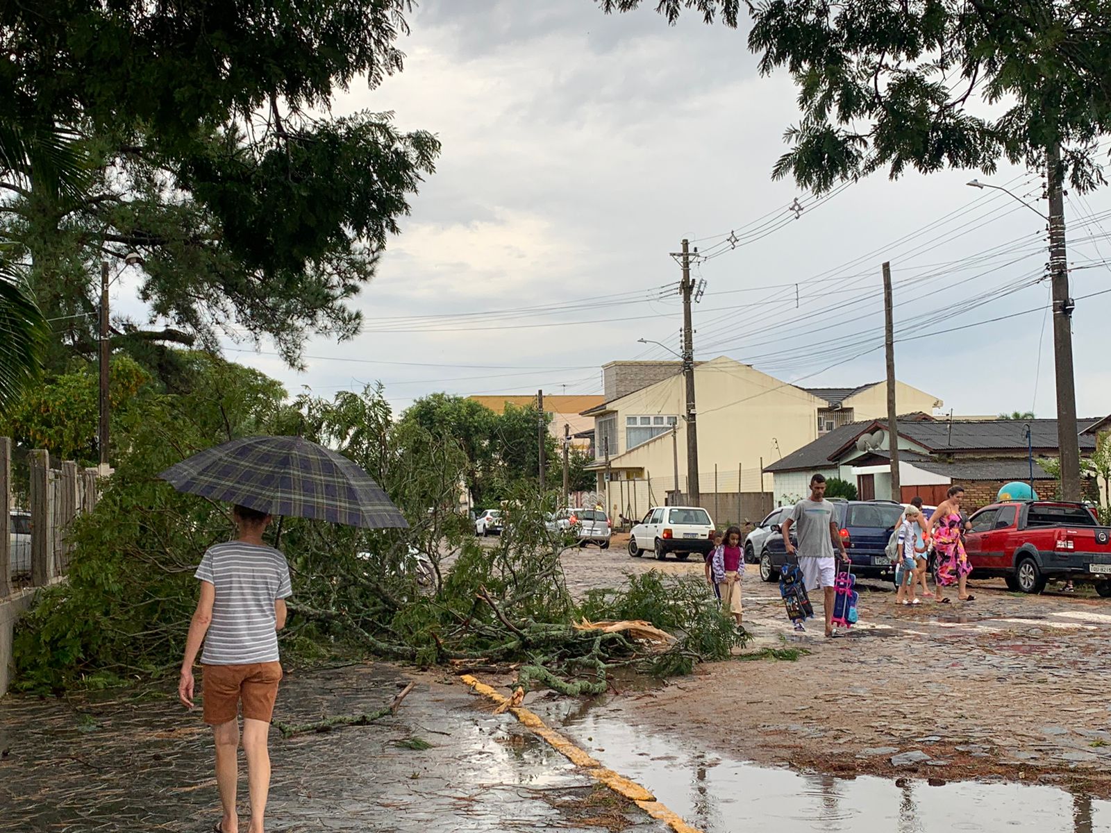 Vento forte causa estragos em escola municipal de Camaquã