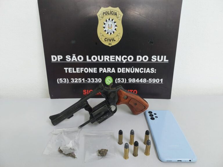 Homem é preso por posse irregular de arma de fogo em São Lourenço do Sul