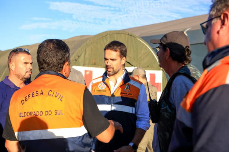 Governador acompanha trabalhos em Eldorado do Sul