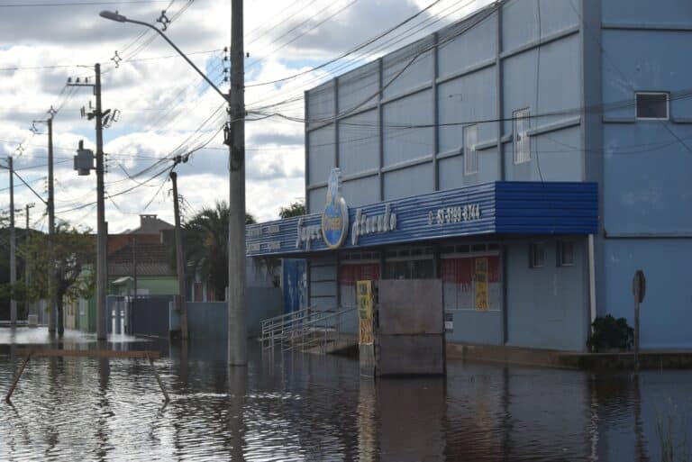 São Lourenço do Sul: Lagoa dos Patos volta a subir nesta quinta