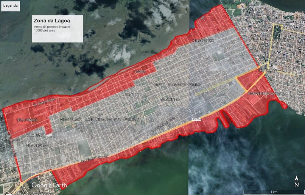 Rio Grande: prefeitura divulga mapa de risco. Foto: Divulgação 