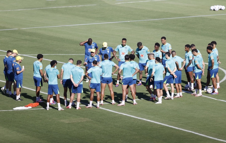 Seleção realiza primeiro treino em Los Angeles