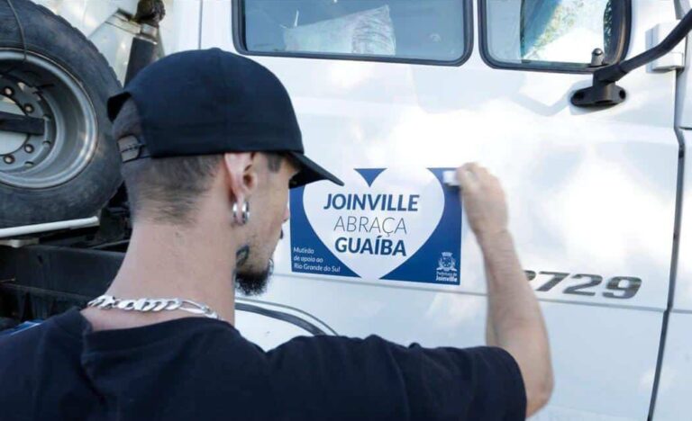 Comboio de Joinville chega a Guaíba levando Solidariedade e recursos para recuperação pós-cheias