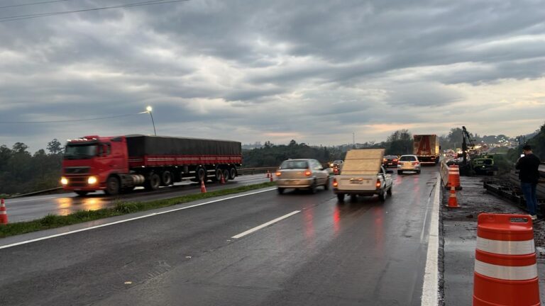 Fluxo é liberado nas pontes sobre o Arroio Boa Vista na BR-386. Foto: Divulgação