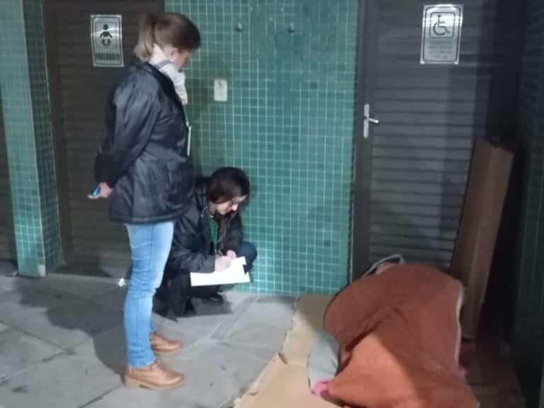 Secretaria realiza busca ativa de pessoas em situação de rua em Camaquã