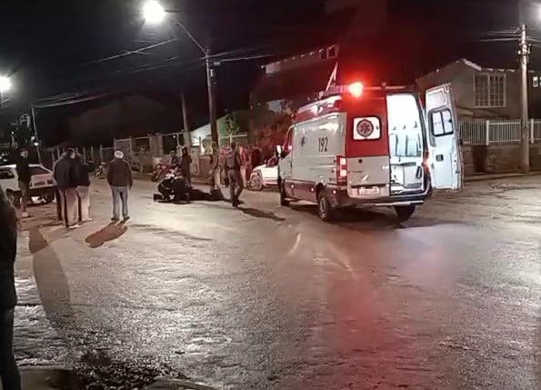 Motociclista fica ferido após colisão em Camaquã