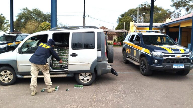 PRF prende homem com carga de cigarros paraguaios