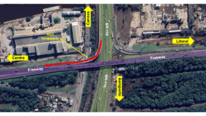 O km 92 da Freeway será bloqueado para obras nesta madrugada. Foto: Divulgação/CCR ViaSul