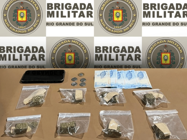 Homem é preso por tráfico de drogas durante operação da Brigada Militar em Pelotas