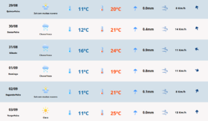 Previsão do tempo para quinta-feira (29). Foto: MetSul Meteorologia