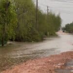 Granizo destelha oito casas em São Lourenço do Sul. Foto: DECOM São Lourenço do Sul