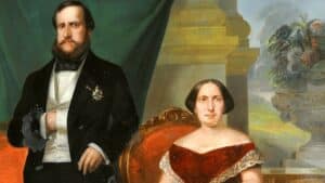 D. Pedro II e Teresa Cristina se casaram em 1843. Foto: Reprodução/Internet