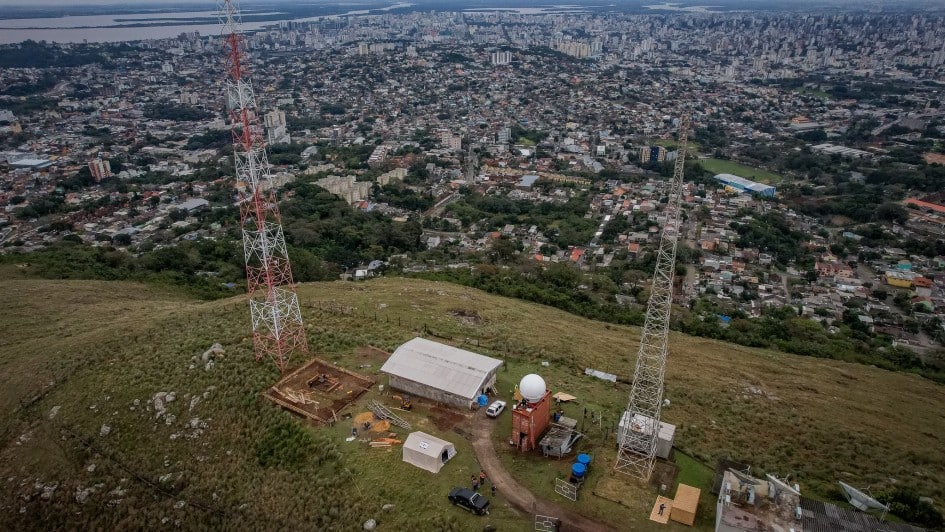 Novo radar meteorológico é instalado no Rio Grande do Sul