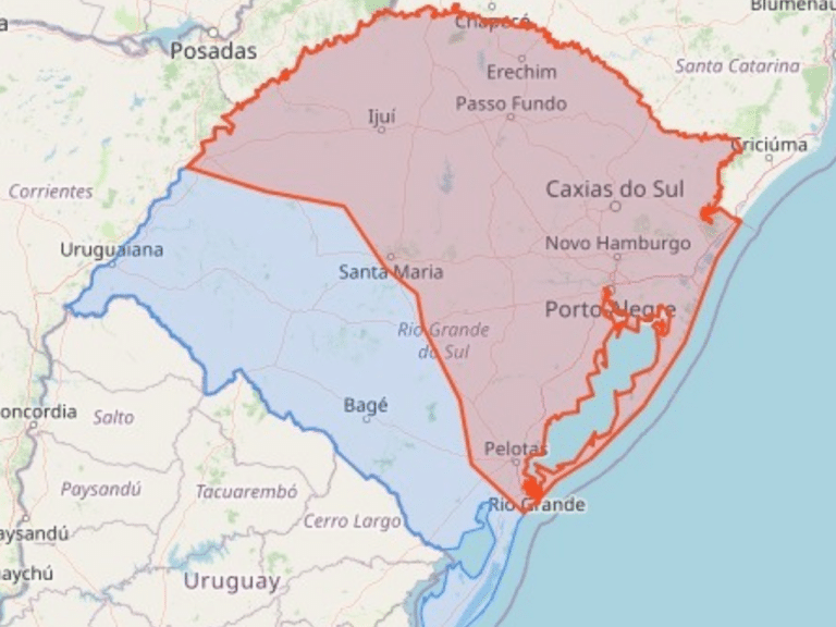 Defesa Civil emite alerta de tempestades com ventos de até 100 km/h no Rio Grande do Sul