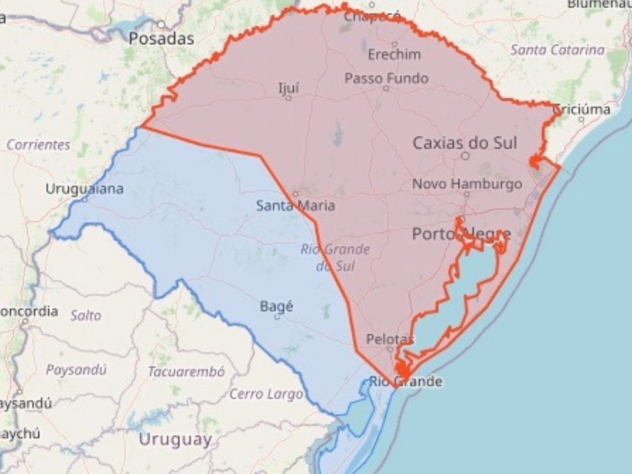 Defesa Civil emite alerta de tempestades com ventos de até 100 km/h no Rio Grande do Sul