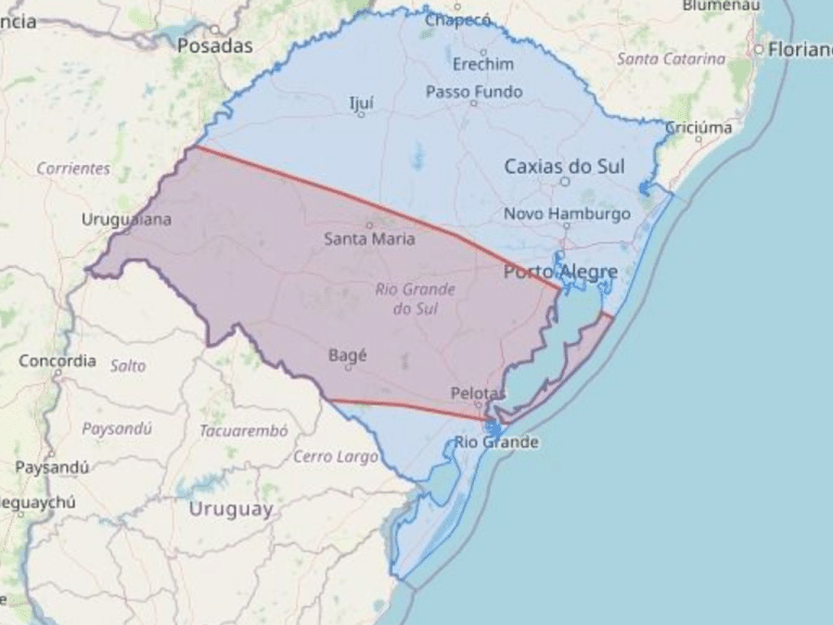 Defesa Civil emite alerta de chuvas intensas na Zona Sul do RS