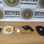 Brigada Militar prende homem por tráfico de drogas e porte ilegal de arma em Camaquã