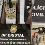 Operação em Cristal resulta na apreensão de diversas armas