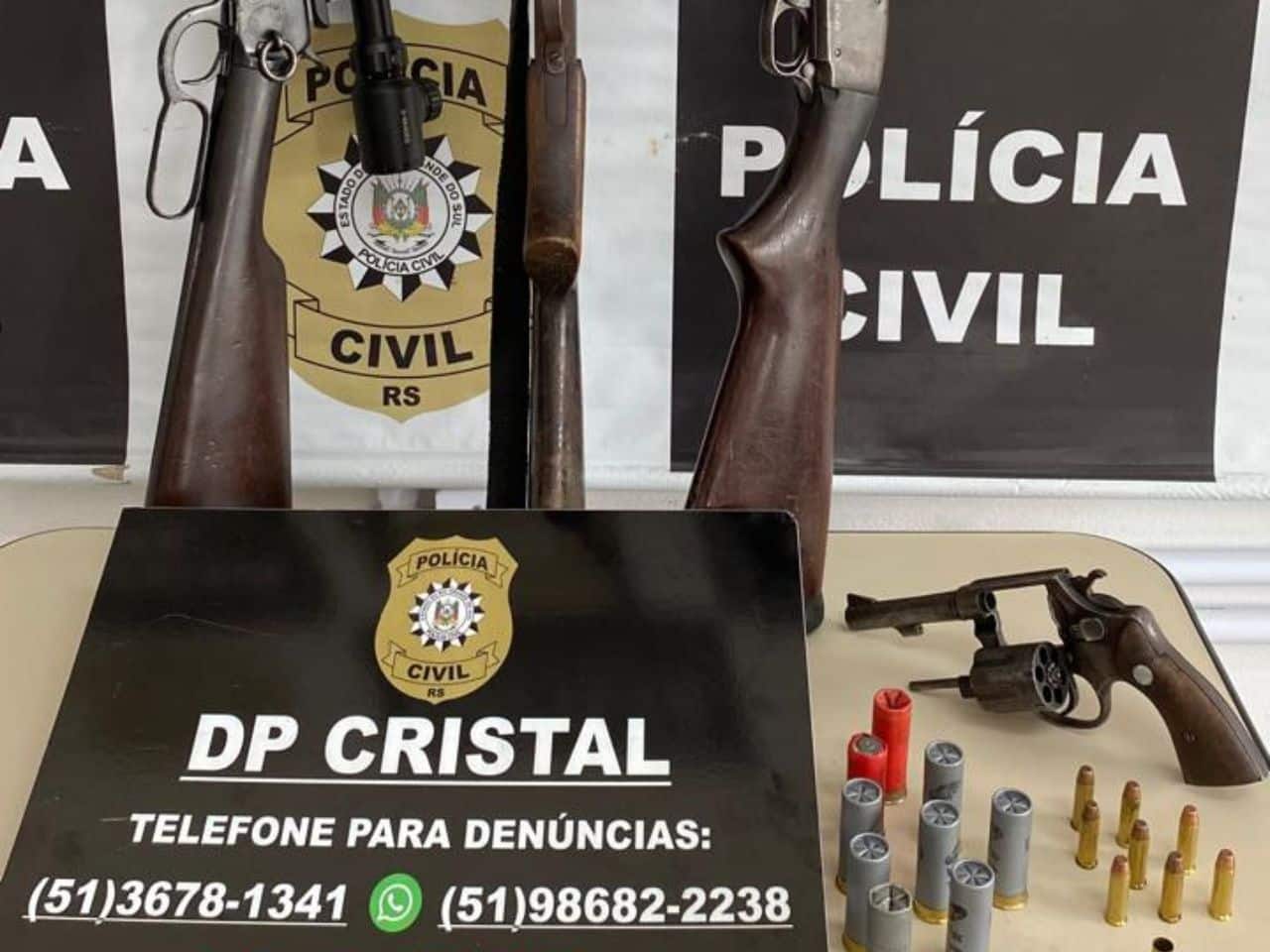 Operação em Cristal resulta na apreensão de diversas armas