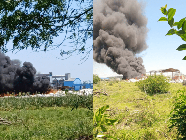 Incêndio atinge usina de reciclagem em Camaquã