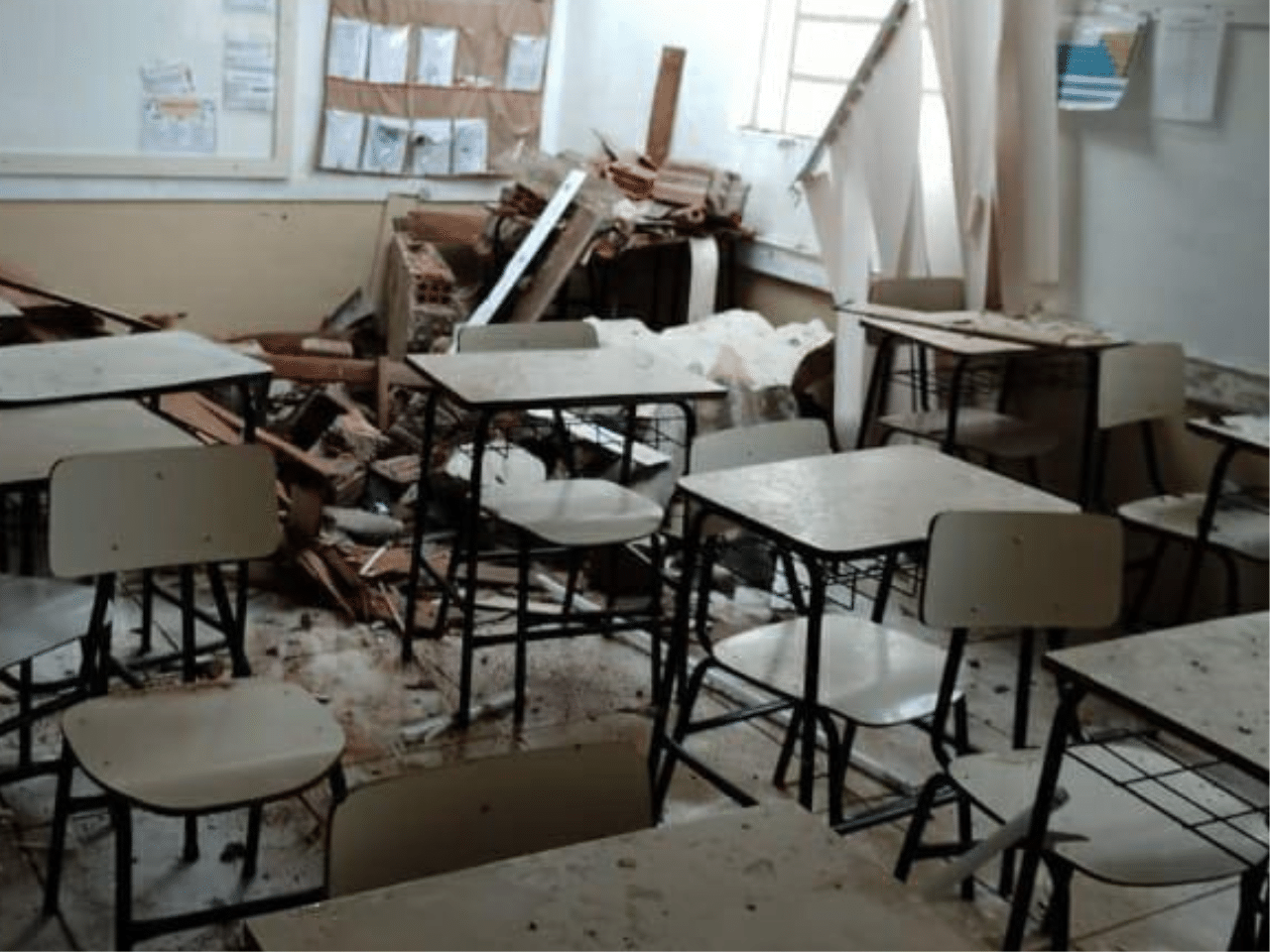 Escola rural de Camaquã sofre graves danos após temporal