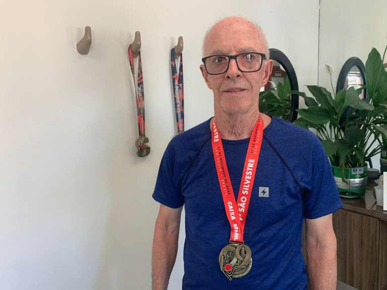 Atleta camaquense participa aos 77 anos pela terceira vez da Corrida Internacional de São Silvestre