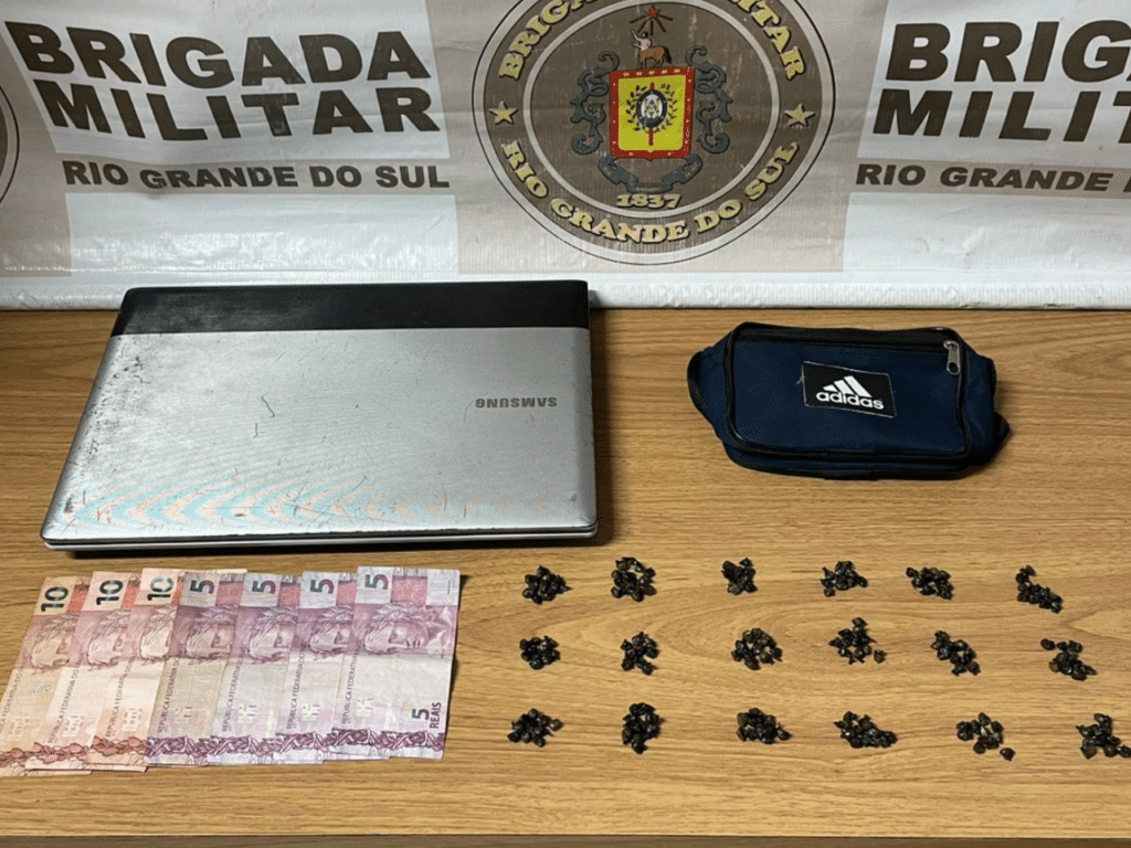 Brigada Militar prende suspeito por tráfico de drogas e receptação em Camaquã