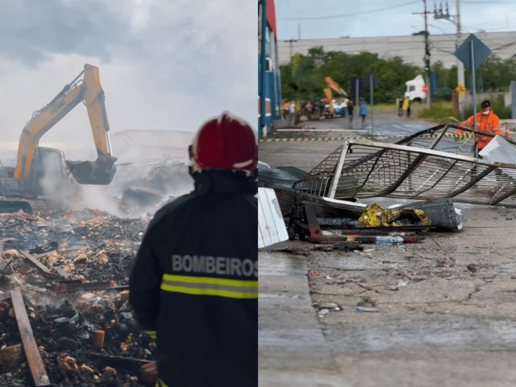 Prefeita detalha atuação de Defesa Civil no apoio a combate de incêndio a supermercado em Guaíba