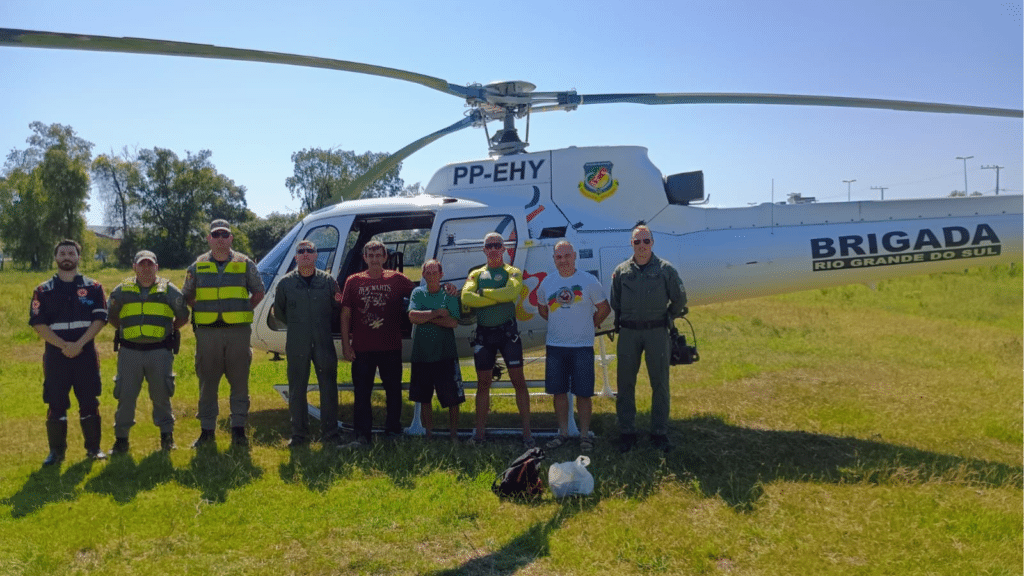 Embarcação desaparecida é localizada em operação aérea na Lagoa dos Patos