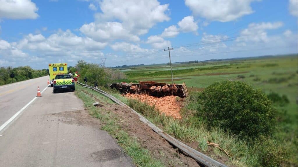 Motorista de Pelotas morre em acidente na BR-116