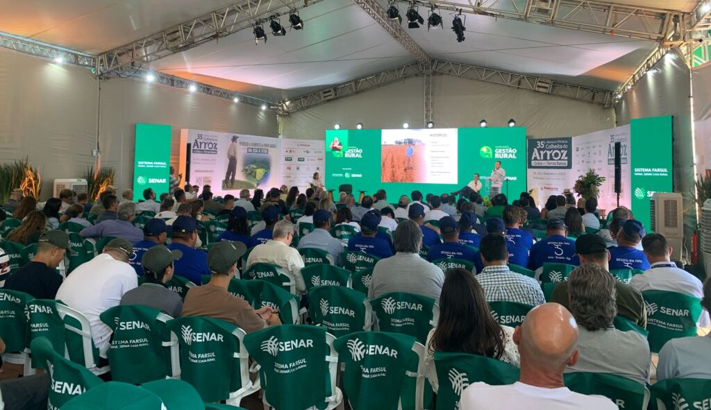 Abertura da Colheita do Arroz e Grãos em Terras Baixas acontece em Capão do Leão