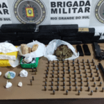 Brigada Militar prende homem por tráfico de drogas e posse irregular de arma de fogo em Pelotas