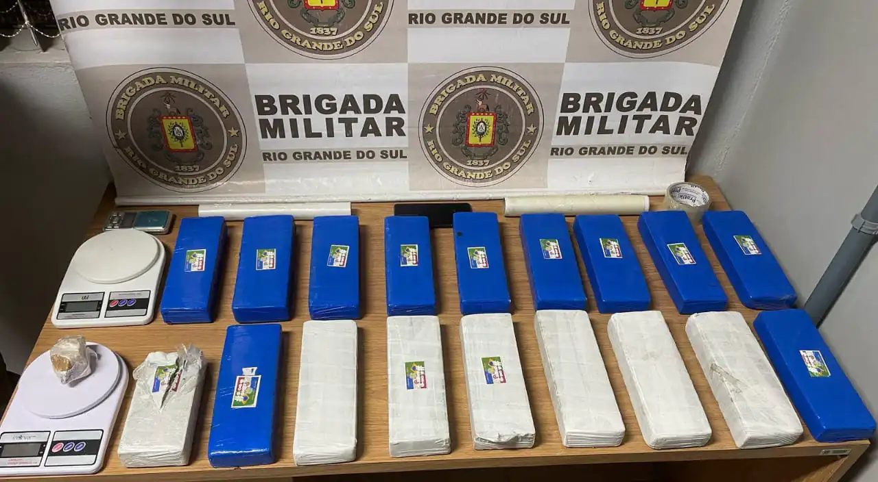 Brigada Militar apreende grande quantidade de drogas em Camaquã