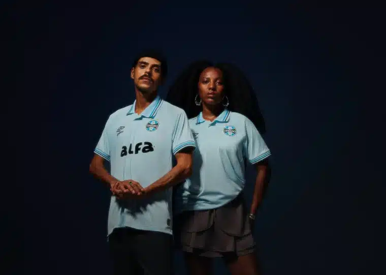 Grêmio lança novo uniforme 2 em azul celeste