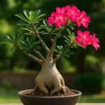 5 cuidados com adenium obesum ele tem tronco inchado e floresce como um bonsai tropical