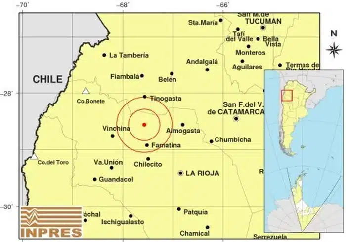 Terremoto na Argentina causa pânico e danos materiais em La Rioja