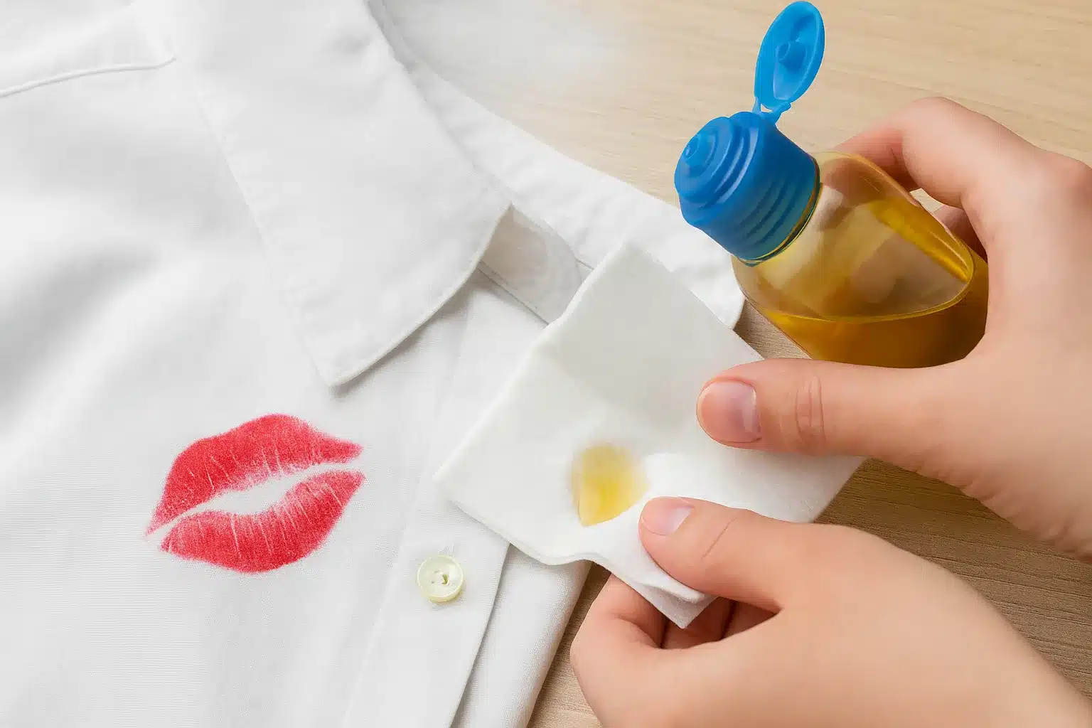 Como remover manchas de batom da roupa sem deixar resíduo