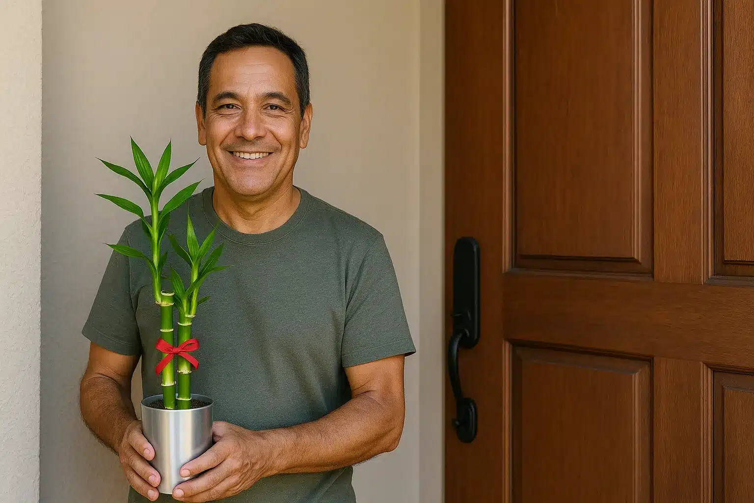 Descubra por que o bambu da sorte é usado na porta de entrada por mestres do feng shui