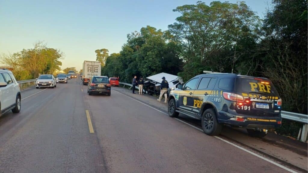 Acidente na BR-290 gera trânsito lento em Eldorado do Sul