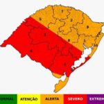 Previsão do tempo: alerta vermelho para tempestades na região
