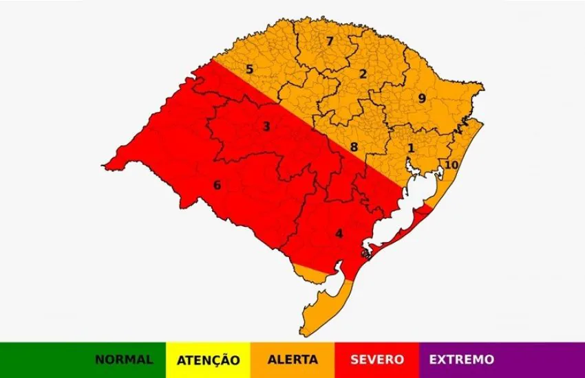 Previsão do tempo: alerta vermelho para tempestades na região