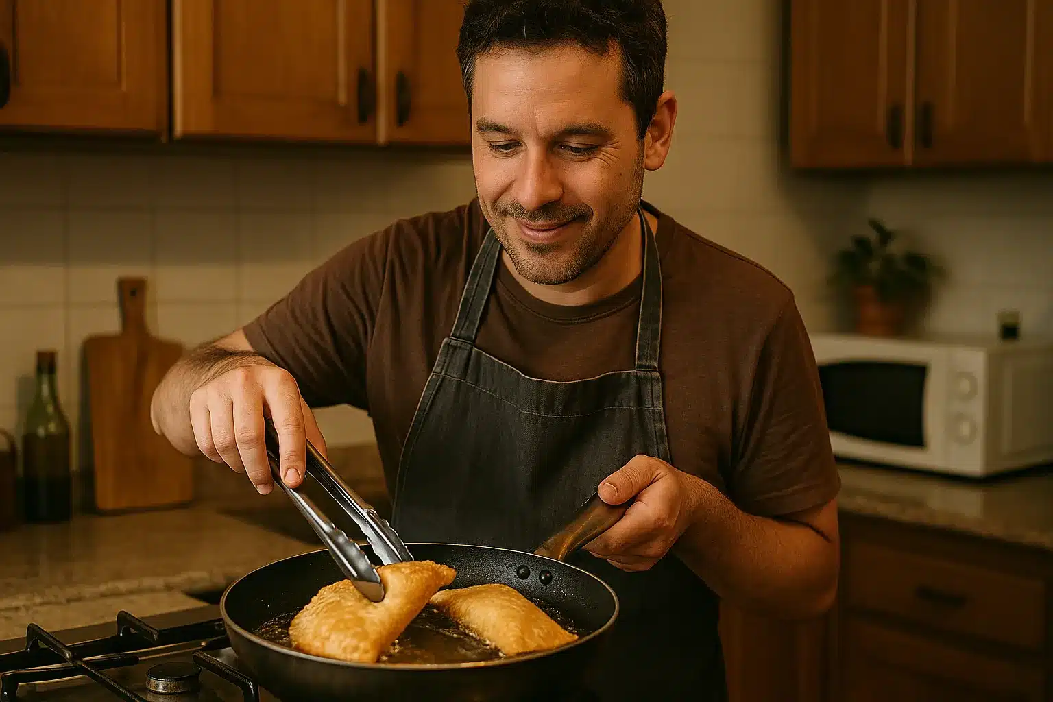 Essa massa de pastel com 2 ingredientes está bombando e tem crocância fora do comum