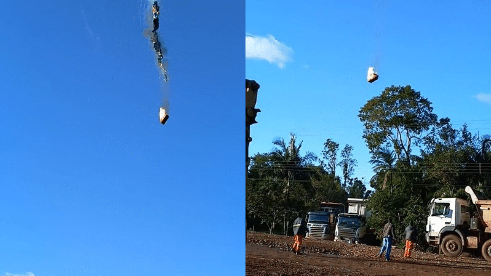 Balão de passeio pega fogo no ar, cai e deixa ao menos 4 mortos em SC