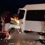 Van com placas de São Lourenço do Sul se envolve em acidente com morte na BR-116