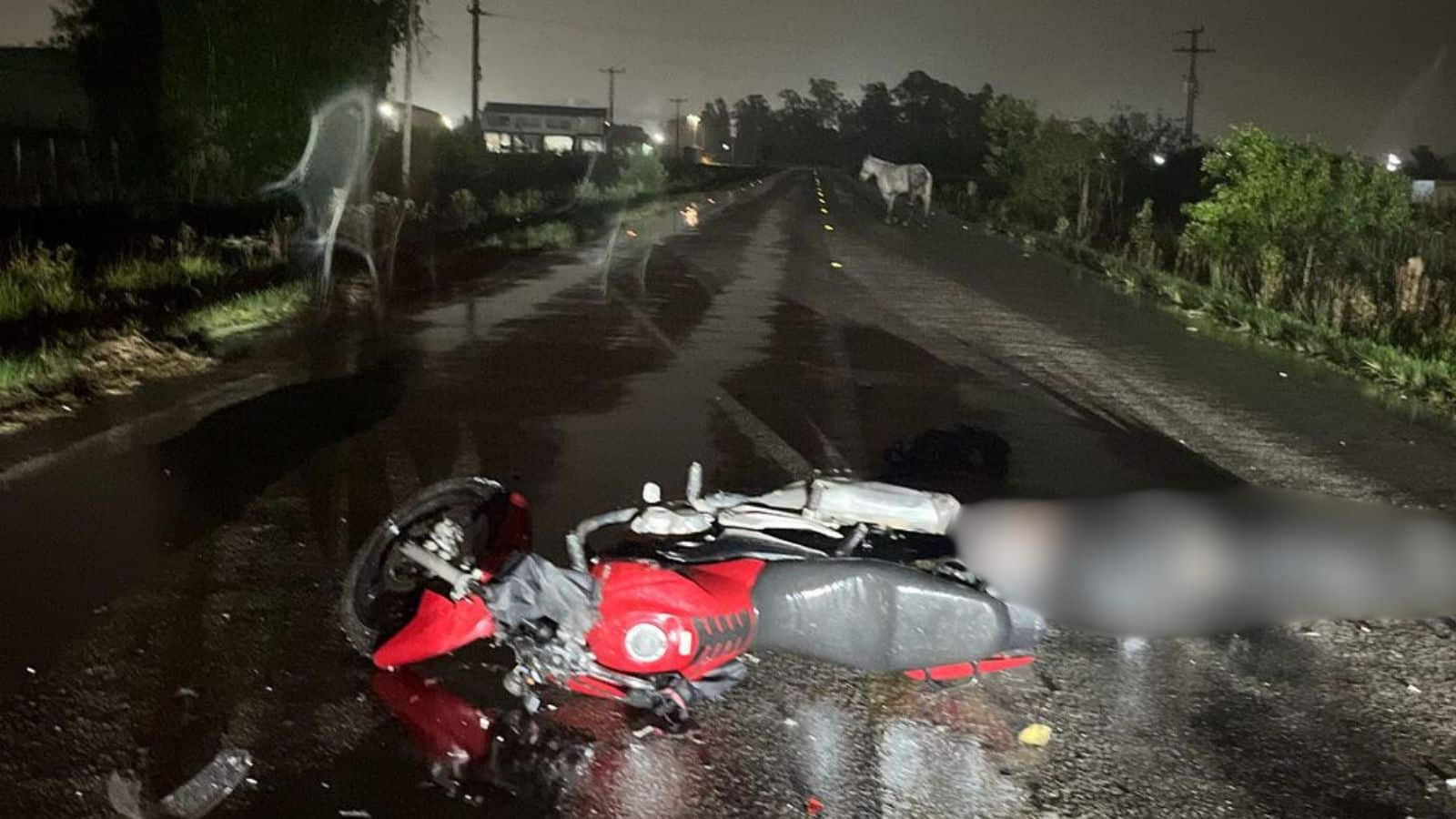 Acidente na ERS-350 deixa motociclista gravemente ferido