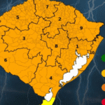 Defesa Civil alerta para chuva forte, temporais e granizo no Rio Grande do Sul
