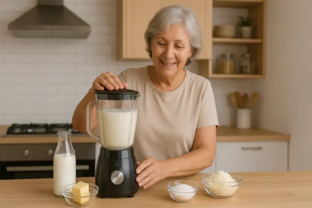 Requeijão de liquidificador caseiro, cremoso, barato e pronto em poucos minutos